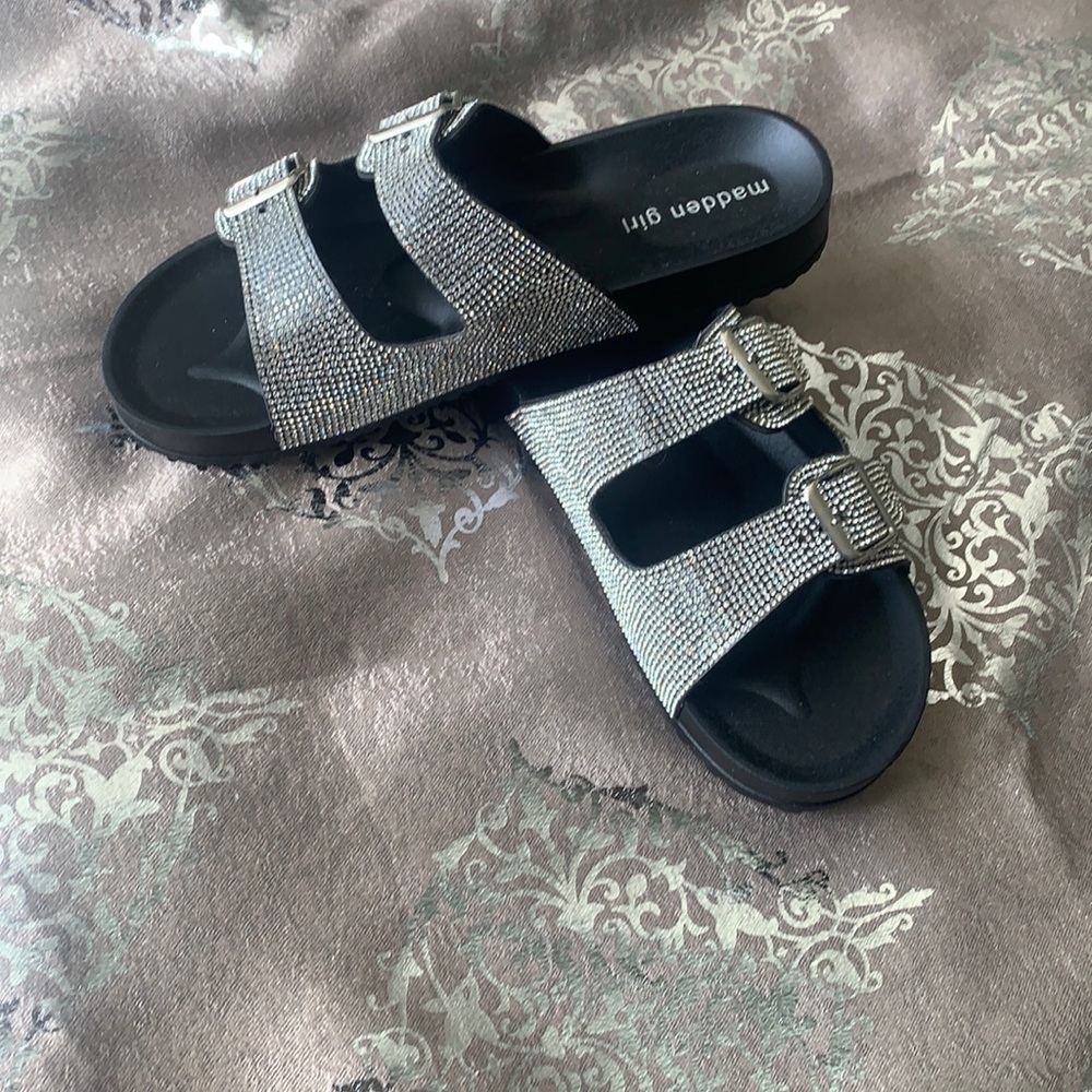 Rhinestone Clog Sandals